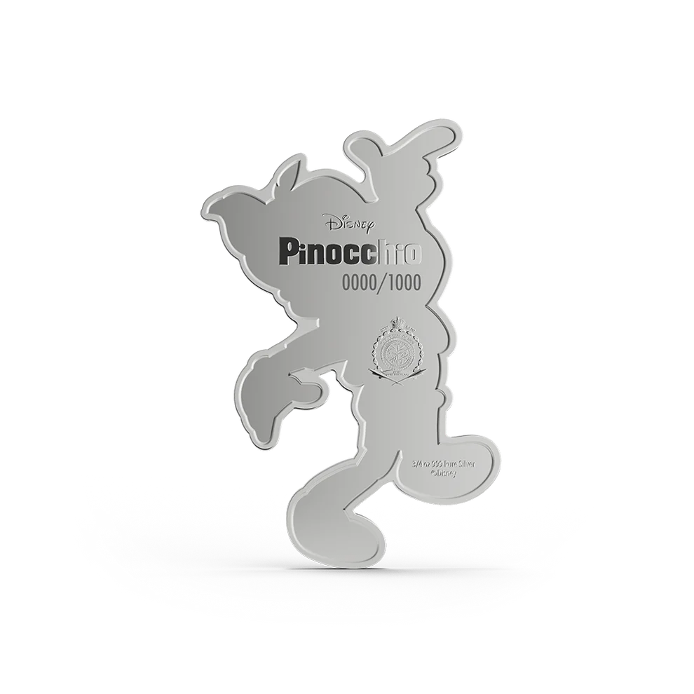 Disney Pinocchio 3/4oz Silver Coin + 5g Silver Foil Set