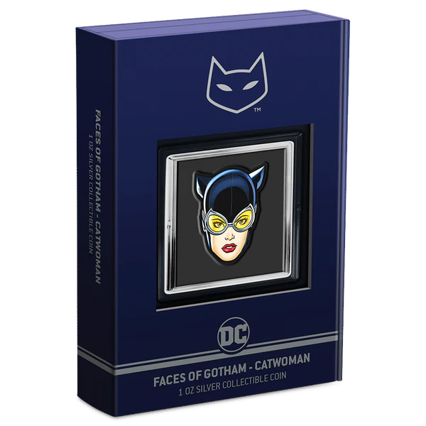 DC Comics Faces of Gotham Catwoman 1oz Silver Coin