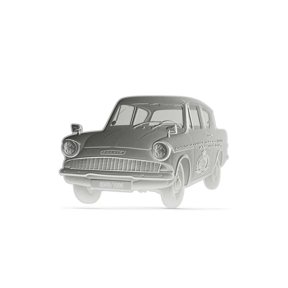HARRY POTTER - Ford Anglia 1oz Silver Collectible Coin