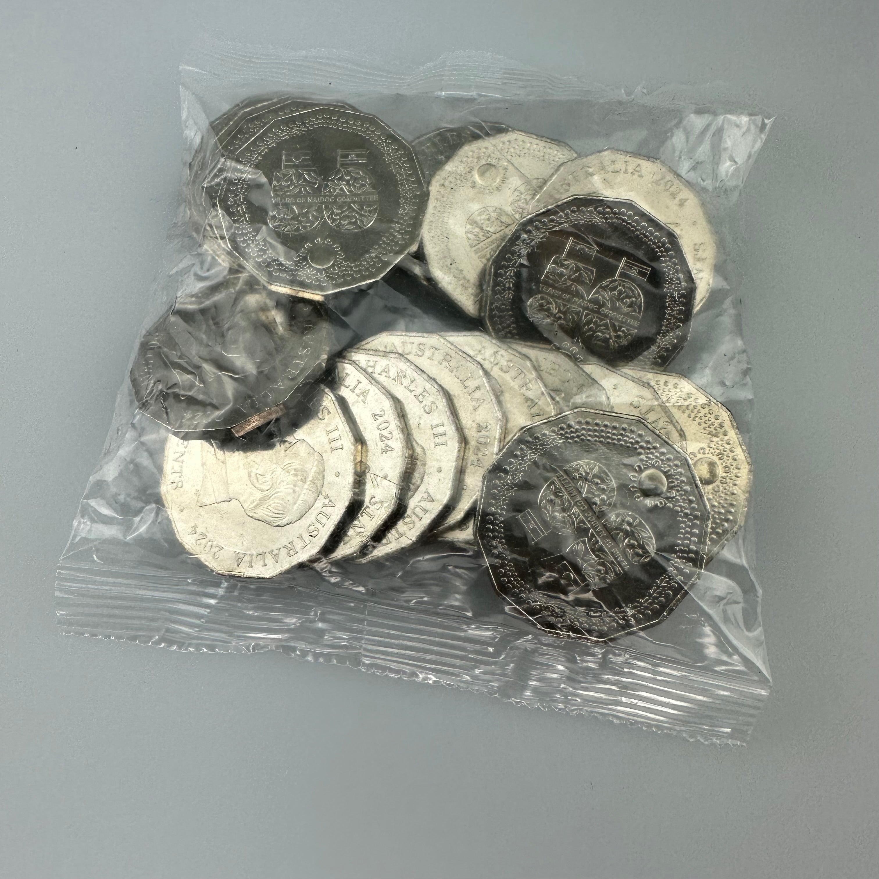 2024 50c NAIDOC 50th Anniversary Sealed Mint Bag of 20 Coins