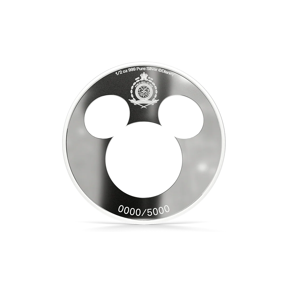 Iconic Silhouettes Mickey Mouse 1/2oz Silver Coin