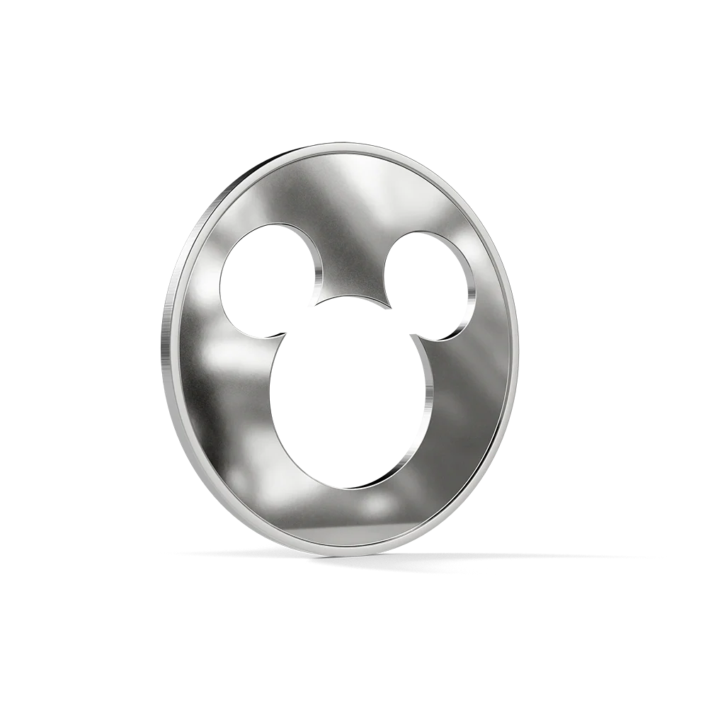 Iconic Silhouettes Mickey Mouse 1/2oz Silver Coin