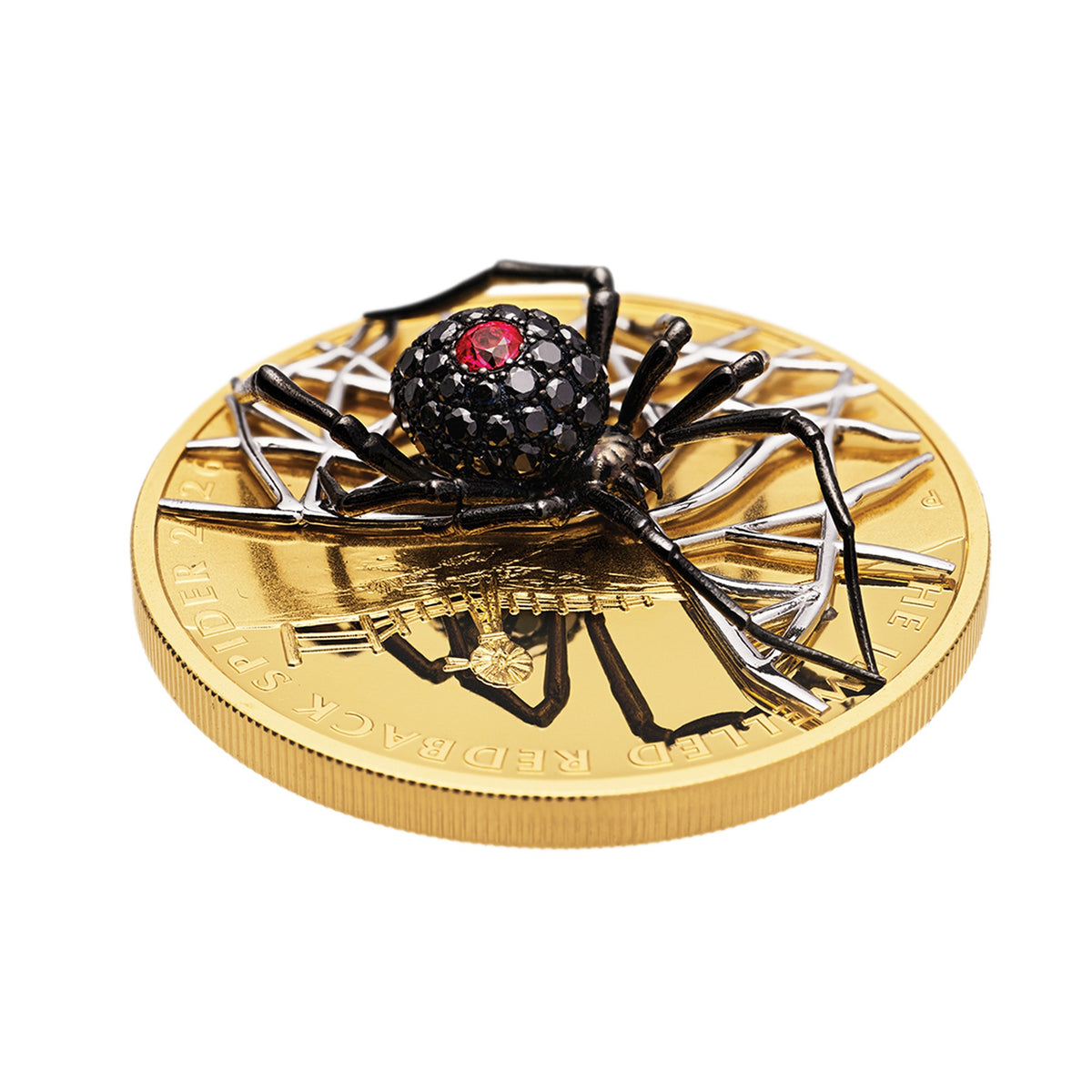 The Jewelled Redback Spider 2026 2oz Gold Proof Coin
