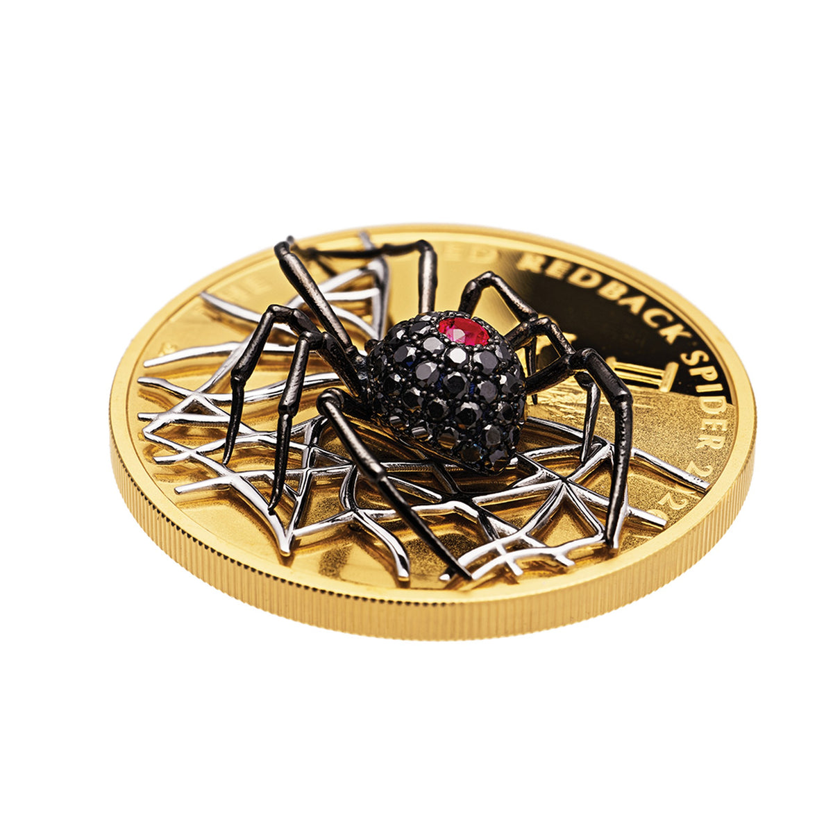 The Jewelled Redback Spider 2026 2oz Gold Proof Coin