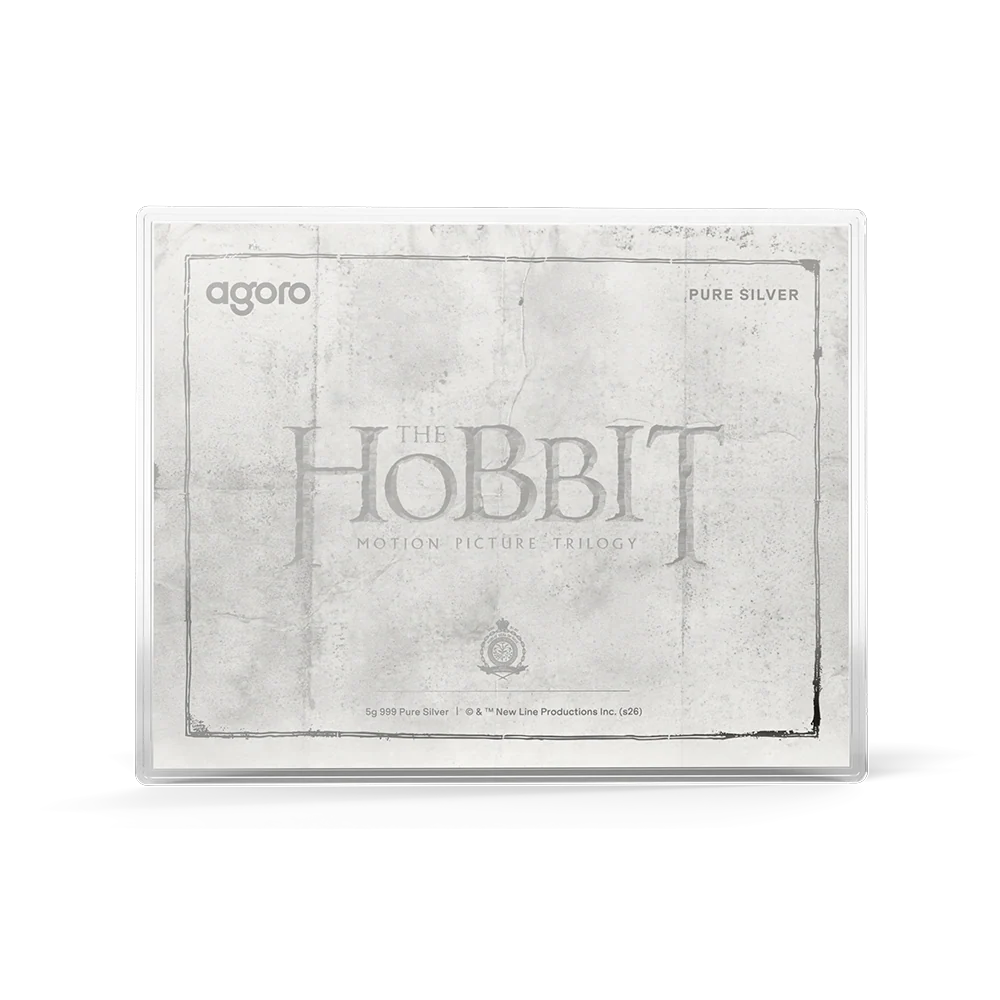 The Hobbit Thorin's Map and Key 3/4oz Silver Coin + 5g Silver Foil Set