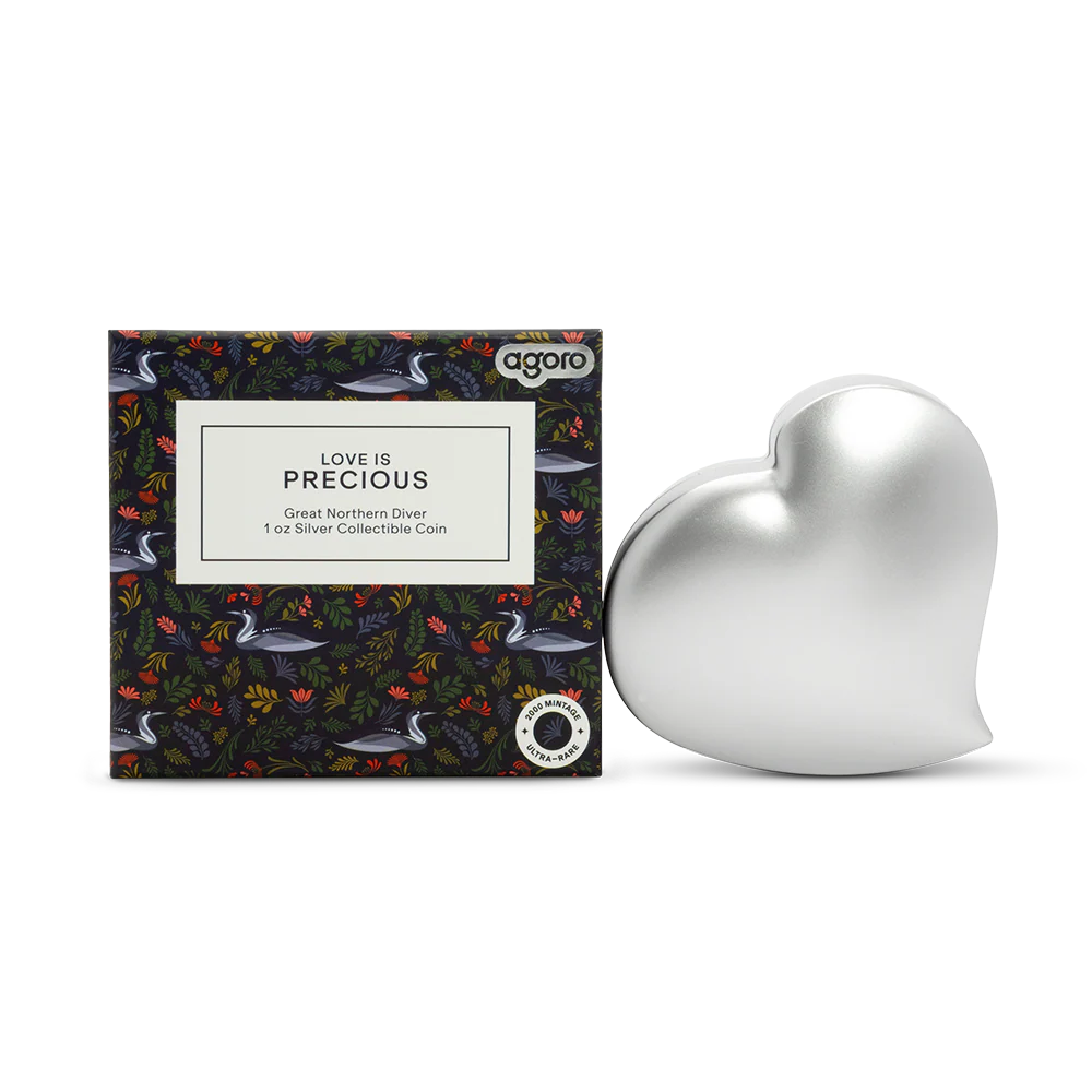 Love is Precious - Great Northern Diver 1oz Silver Collectible Coin