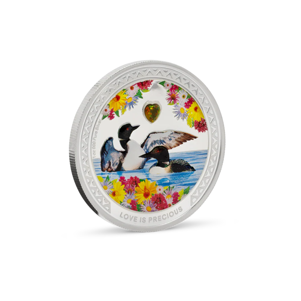 Love is Precious - Great Northern Diver 1oz Silver Collectible Coin