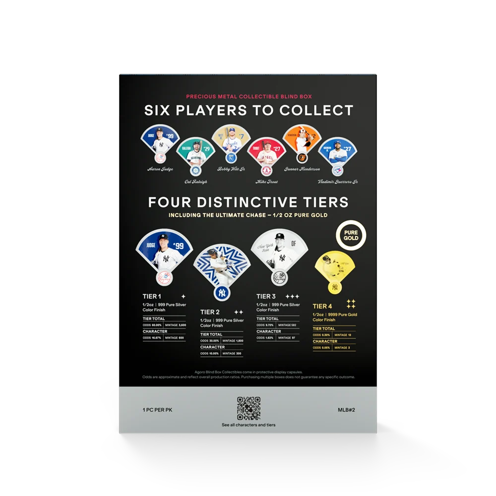Major League Baseball American League 1/2oz Coin Blind Box