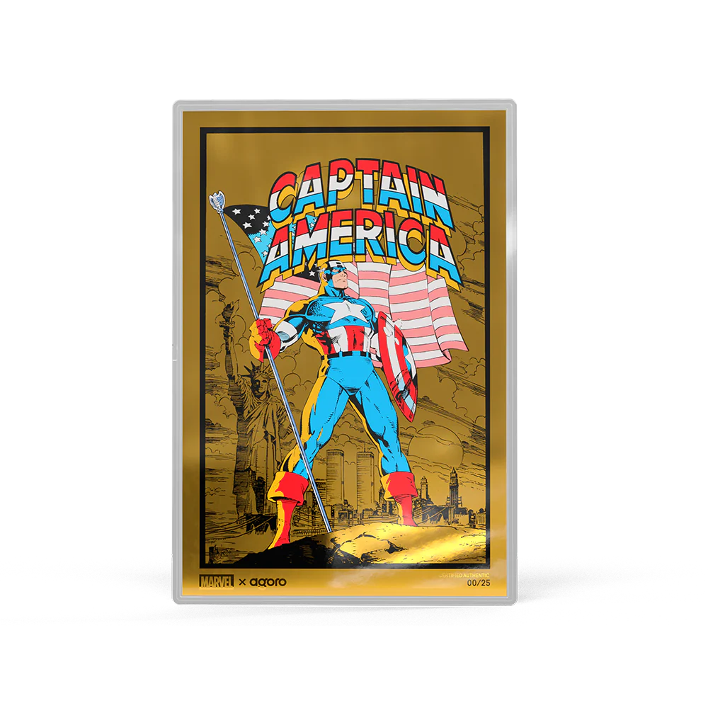 Marvel Captain America: American Hero 5g Silver Collectible Foil