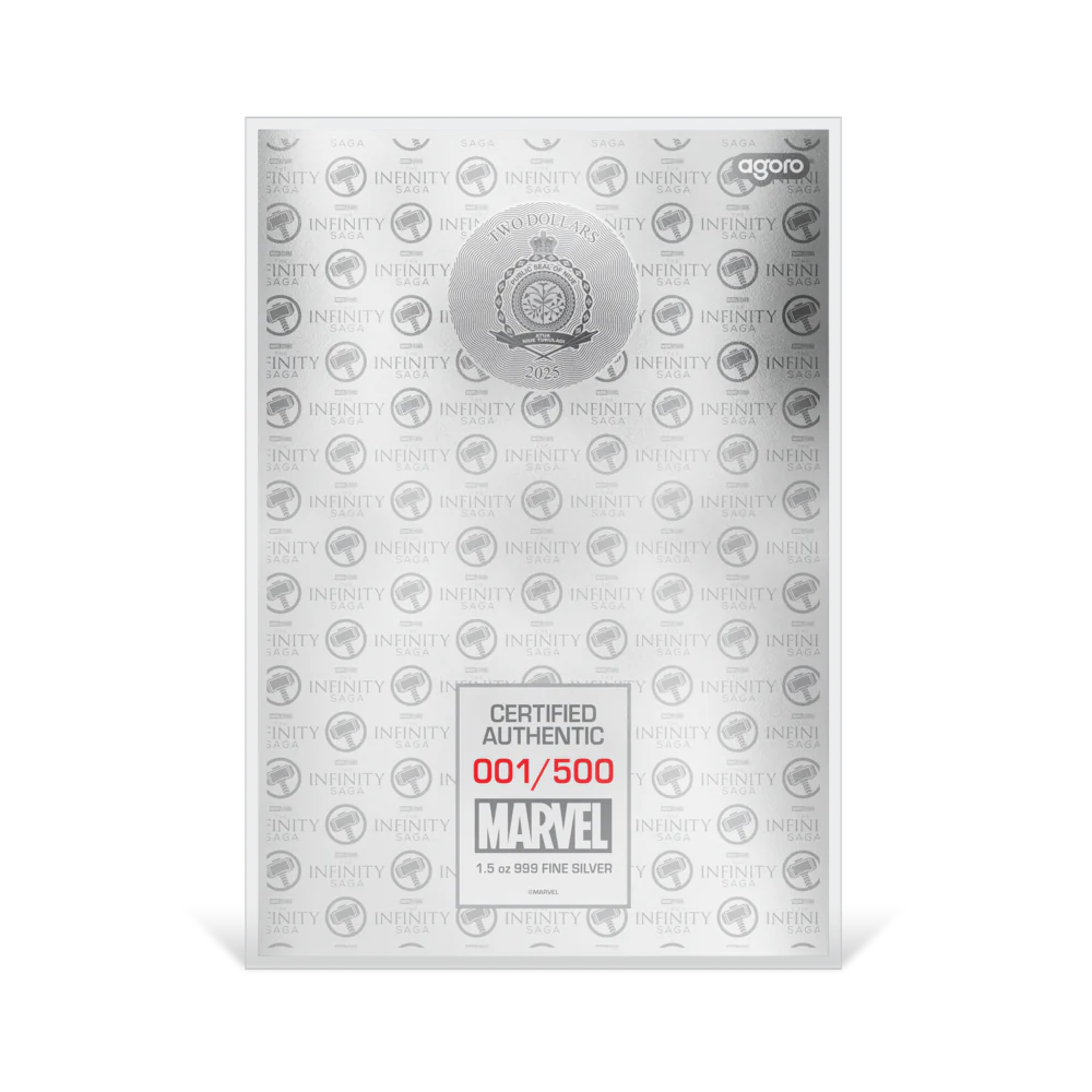 Marvel The Infinity Saga Phase One Thor Foil 1.5oz Silver Foil