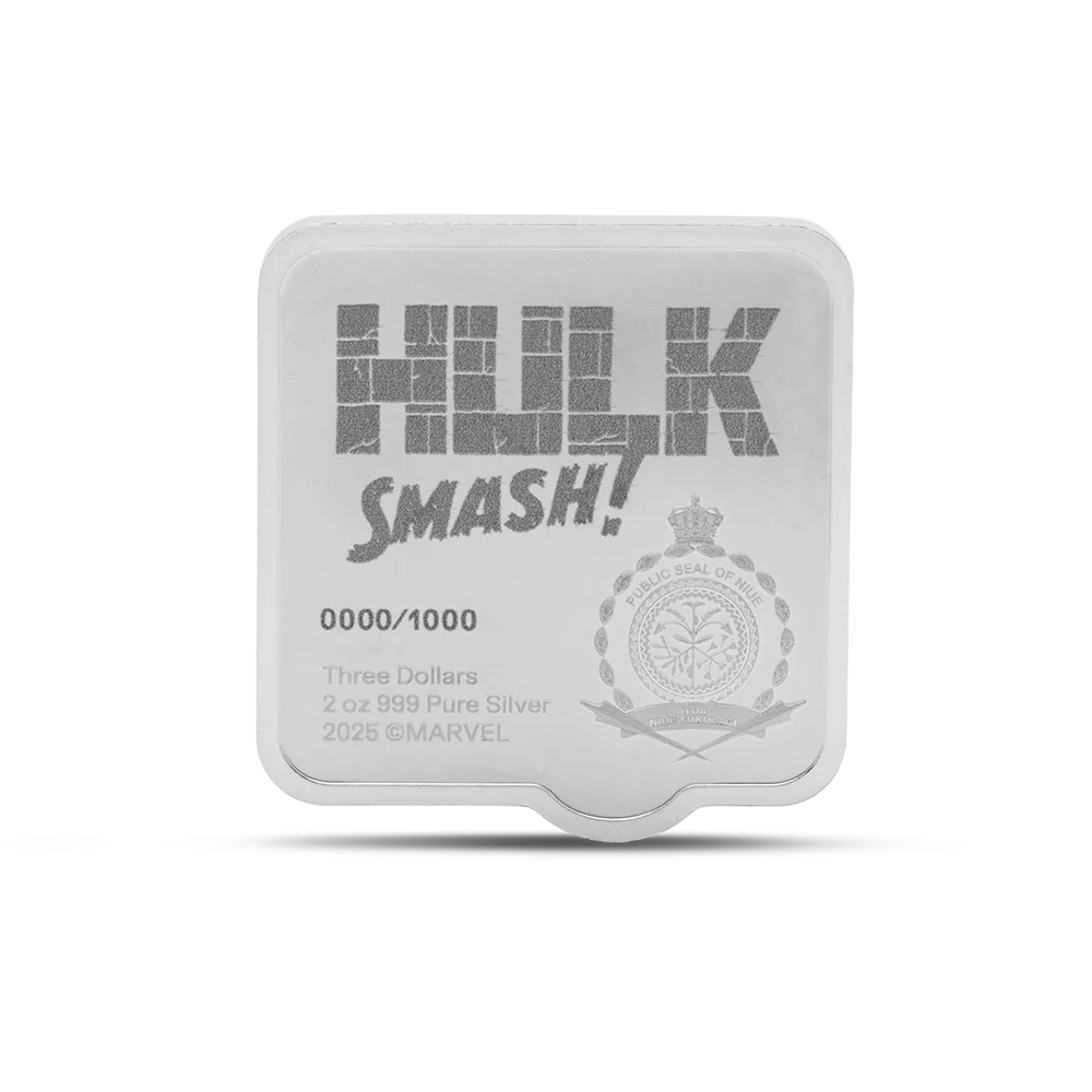 Marvel Hulk 'Smash' 2oz Silver Coin