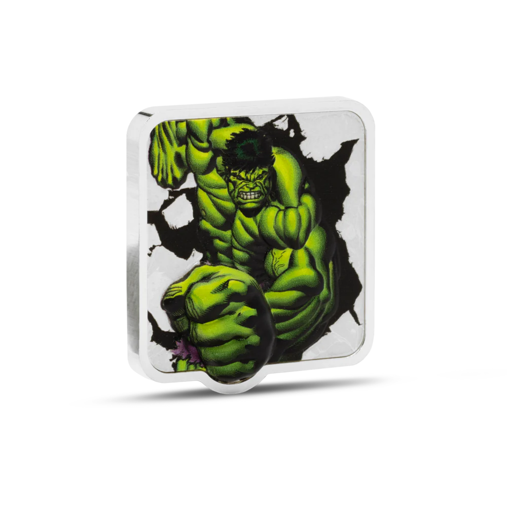 Marvel Hulk 'Smash' 2oz Silver Coin