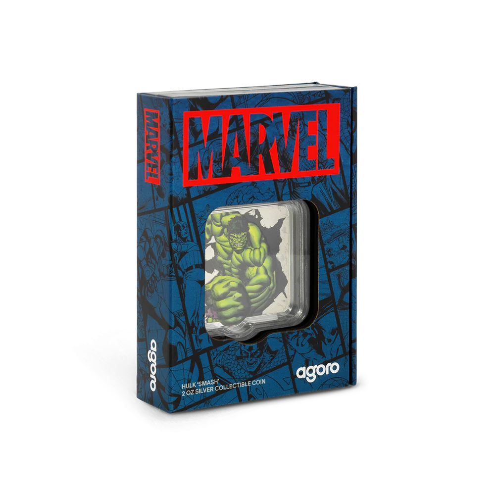 Marvel Hulk 'Smash' 2oz Silver Coin