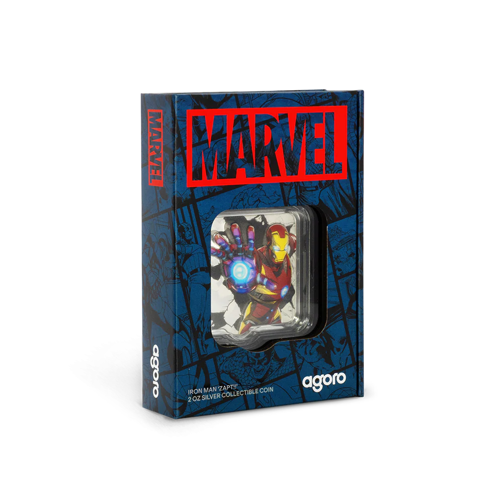 Marvel Iron Man ZAPT!! 2oz Silver Coin