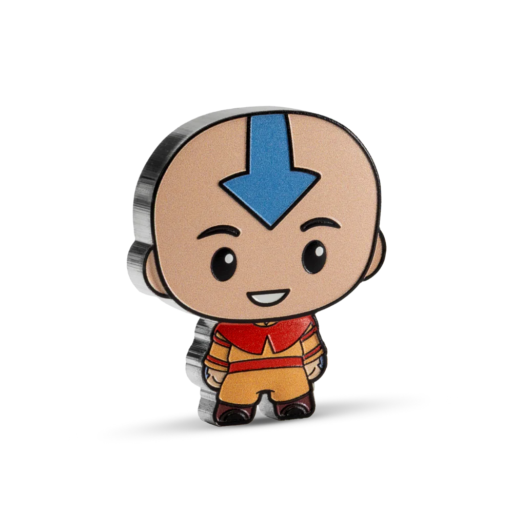 Avatar The Last Airbender - Aang Chibi 1oz Silver Chibi Coin