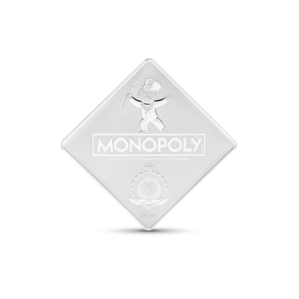 Monopoly 90th Anniversary Coin 3oz Silver Coin