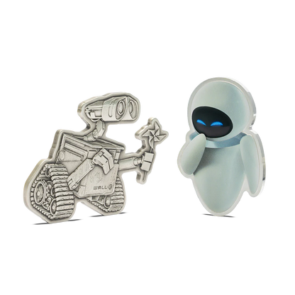 Disney Pixar WALL-E + EVE Coin Set 1.5oz Silver Coin Set