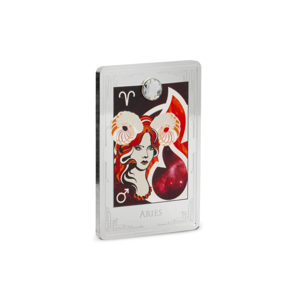 Star Signs of the Zodiac Aries 2oz Silver Coin