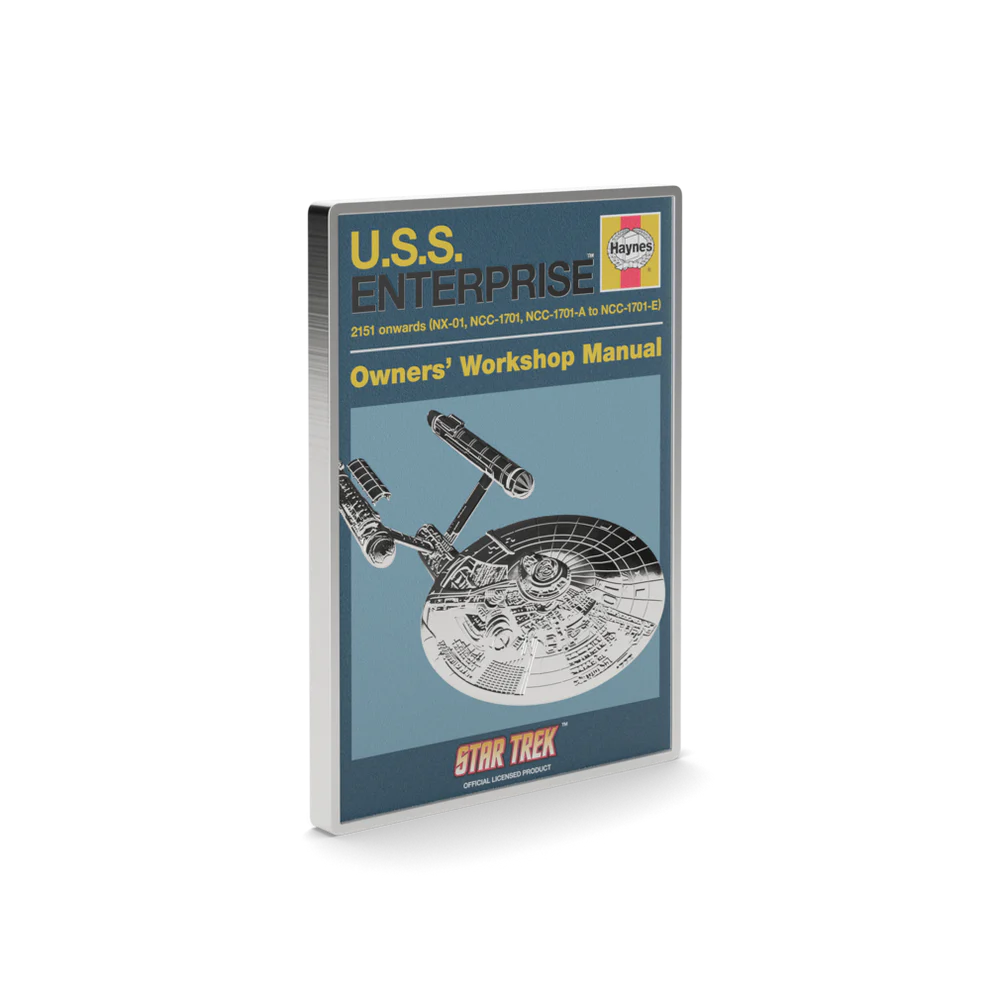 Star Trek - U.S.S. Enterprise NCC-01 Owner Manual 1oz Silver Coin