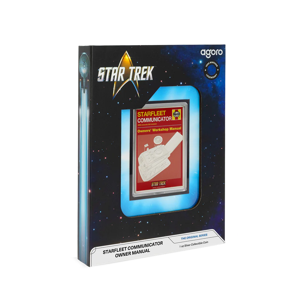 Star Trek - Starfleet Communicator Owner Manual 1oz Silver Coin