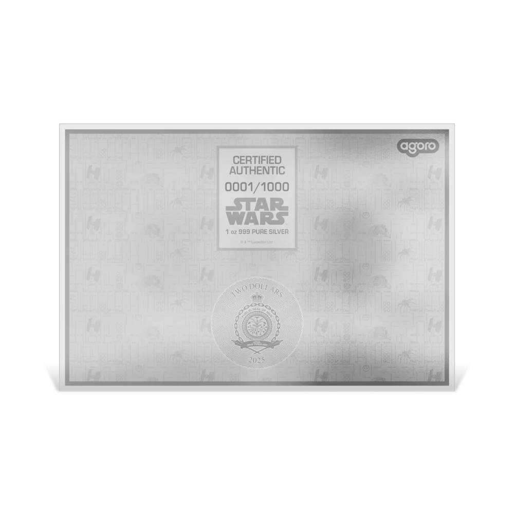 Star Wars Death Star Blueprint 1oz Silver Foil
