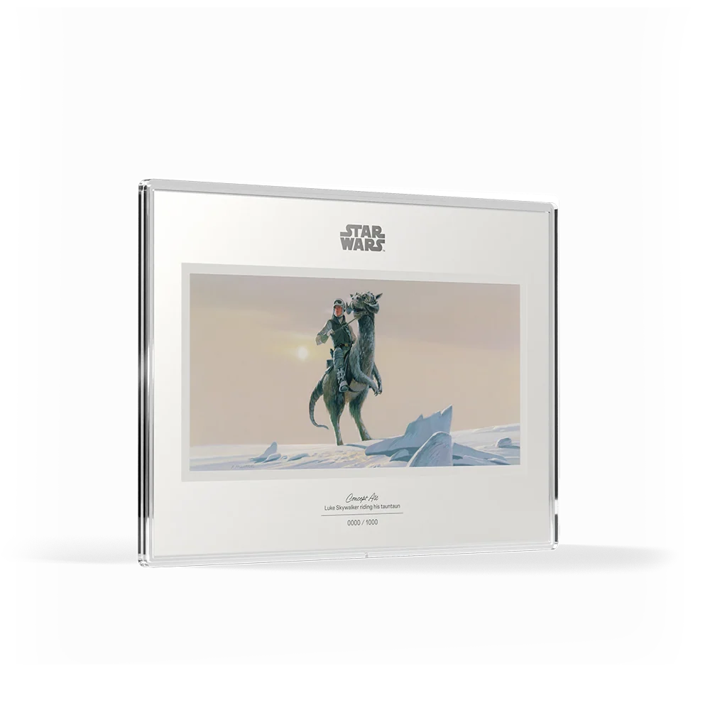 Star Wars Concept Art: Luke Skywalker Riding His Tauntaun 20g Silver Foil