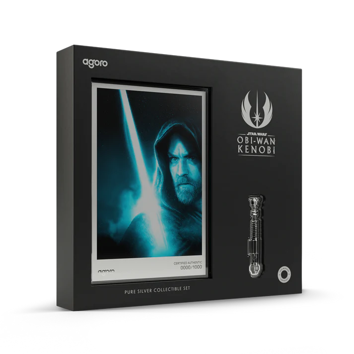 Star Wars Obi-Wan Kenobi - Lightsaber Collectible Set 1/2oz Silver Coin + 5g Silver Foil Set