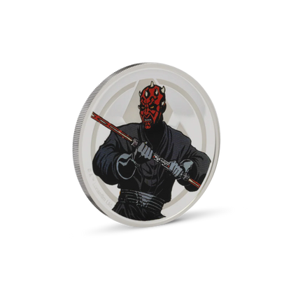 Star Wars Qui-Gon Jinn VS Darth Maul 1oz Silver Medallion