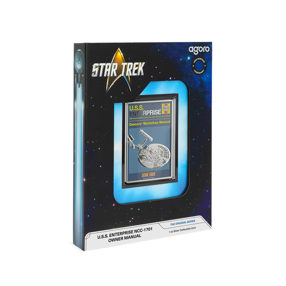 Star Trek - U.S.S. Enterprise NCC-01 Owner Manual 1oz Silver Coin