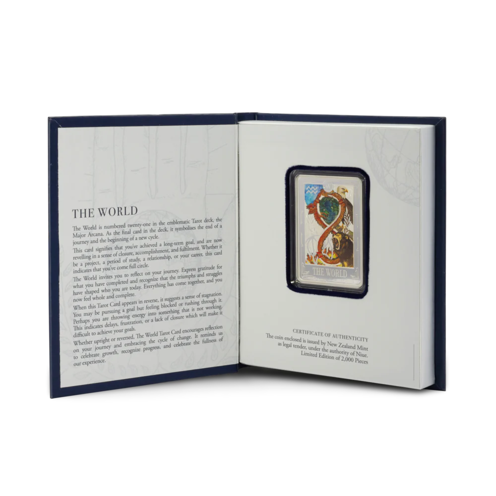 Tarot Cards – The World Coin 1oz Silver Coin