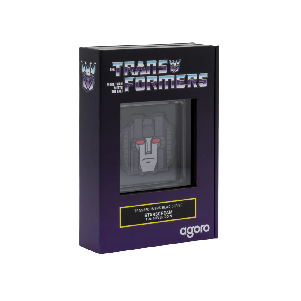 Transformers Heads Starscream 1oz Silver Coin