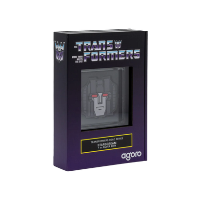 Transformers Heads Starscream 1oz Silver Coin