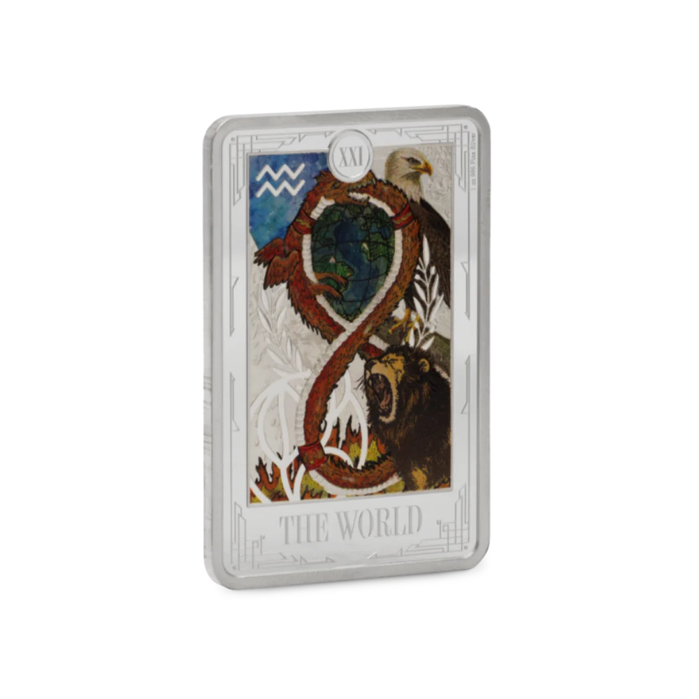 Tarot Cards – The World Coin 1oz Silver Coin