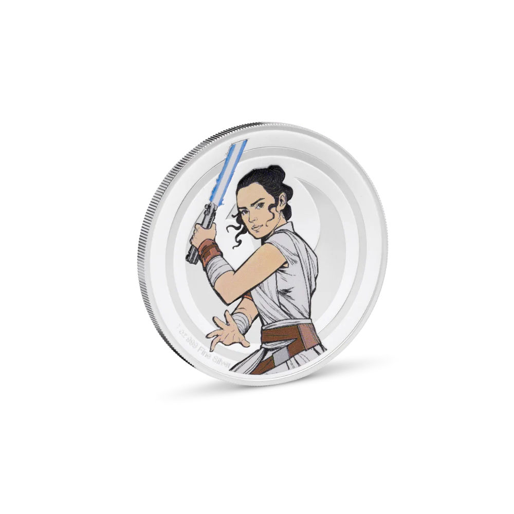 Star Wars Rey VS Kylo Ren Medallion 1oz Silver Medallion