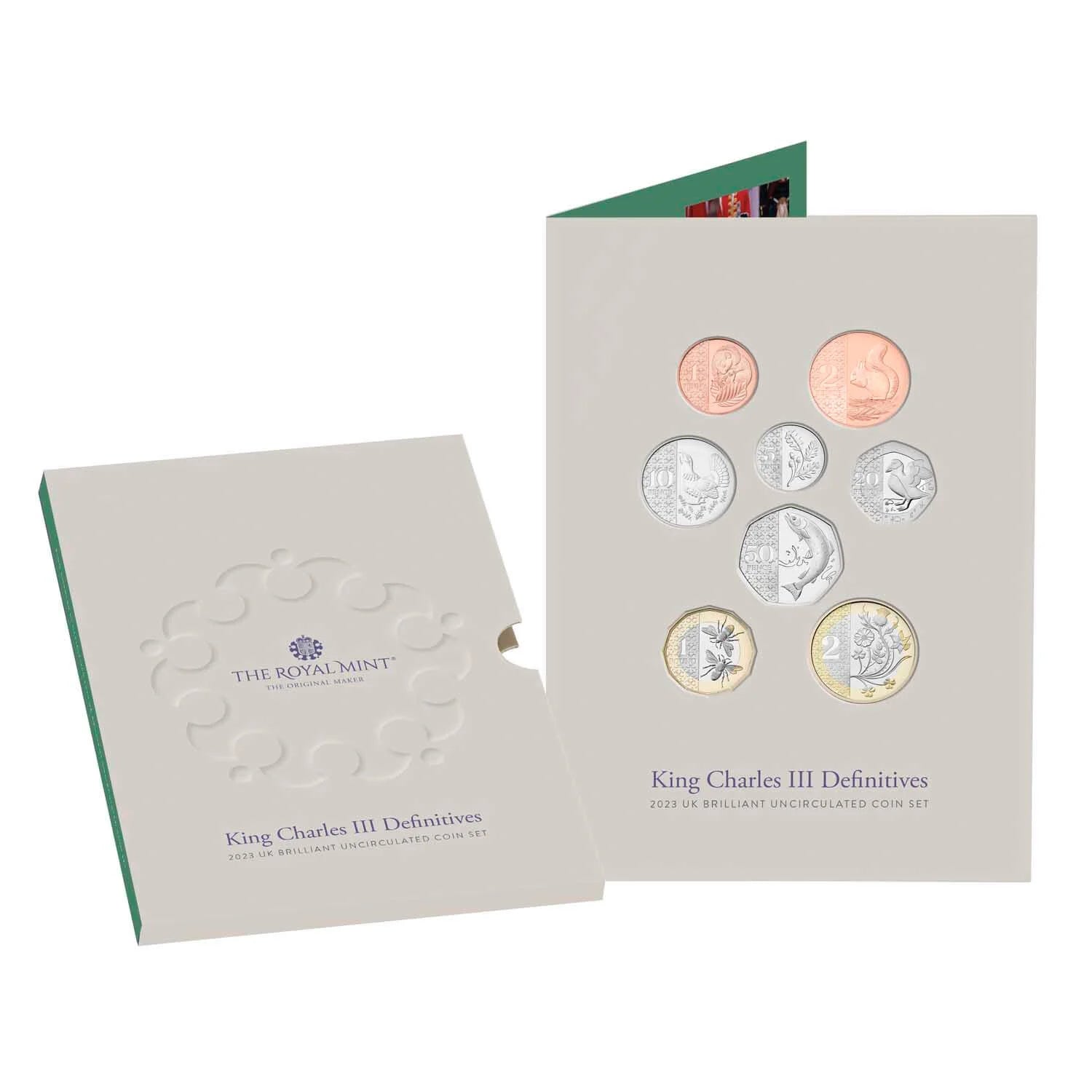 King Charles III Definitives 2023 UK Brilliant Uncirculated Coin Set