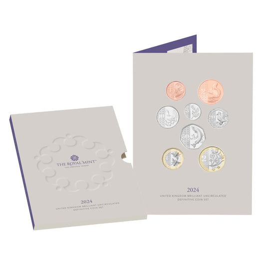 The 2024 United Kingdom Brilliant Uncirculated Definitive Coin Set