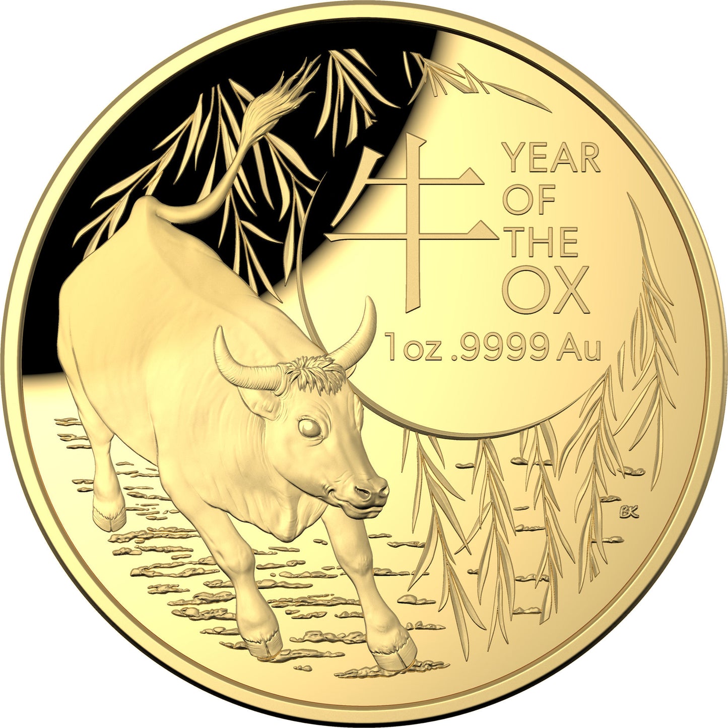 Lunar Year of the Ox 2021 $100 Gold Proof Domed Coin