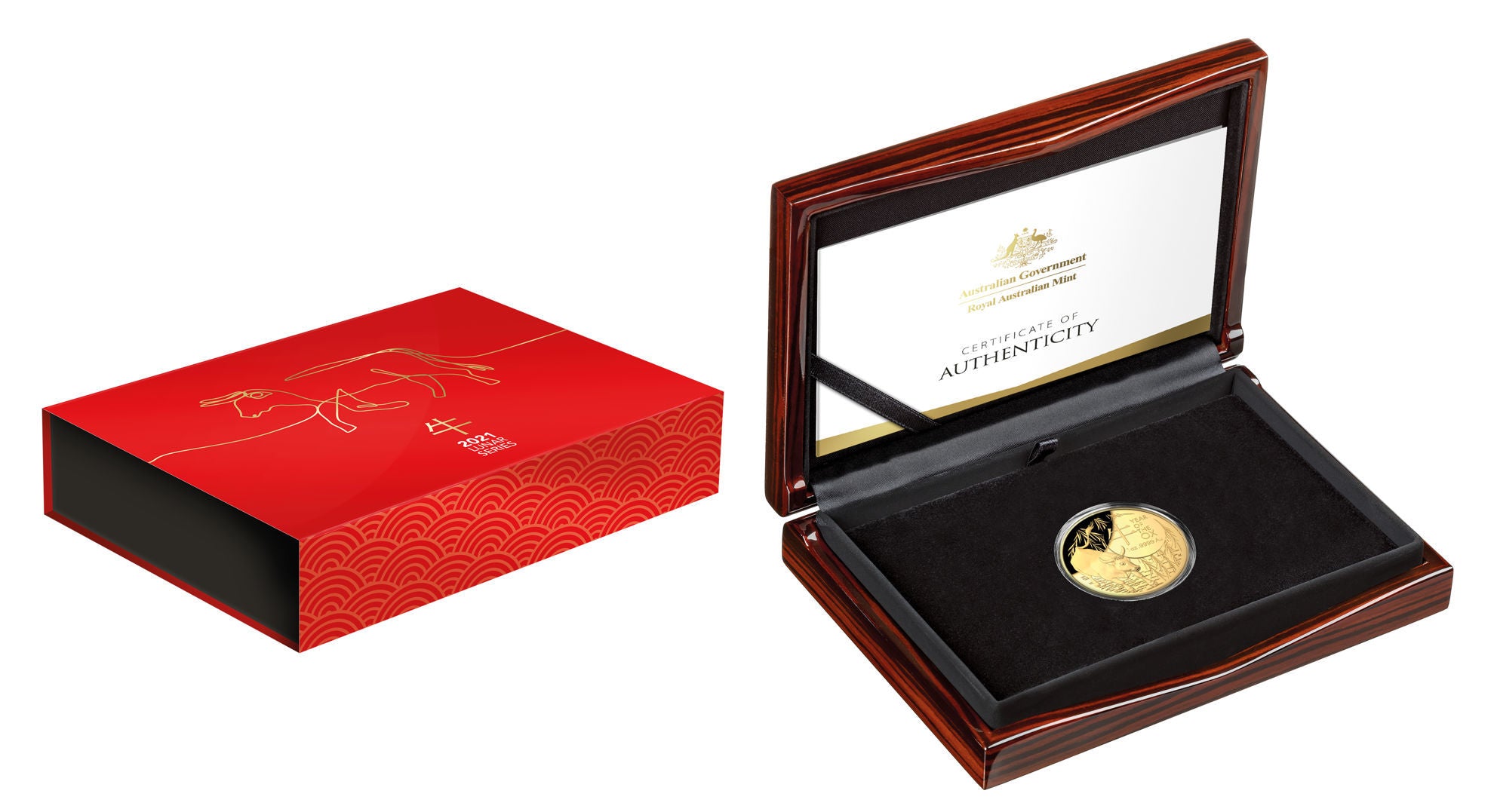 Lunar Year of the Ox 2021 $100 Gold Proof Domed Coin