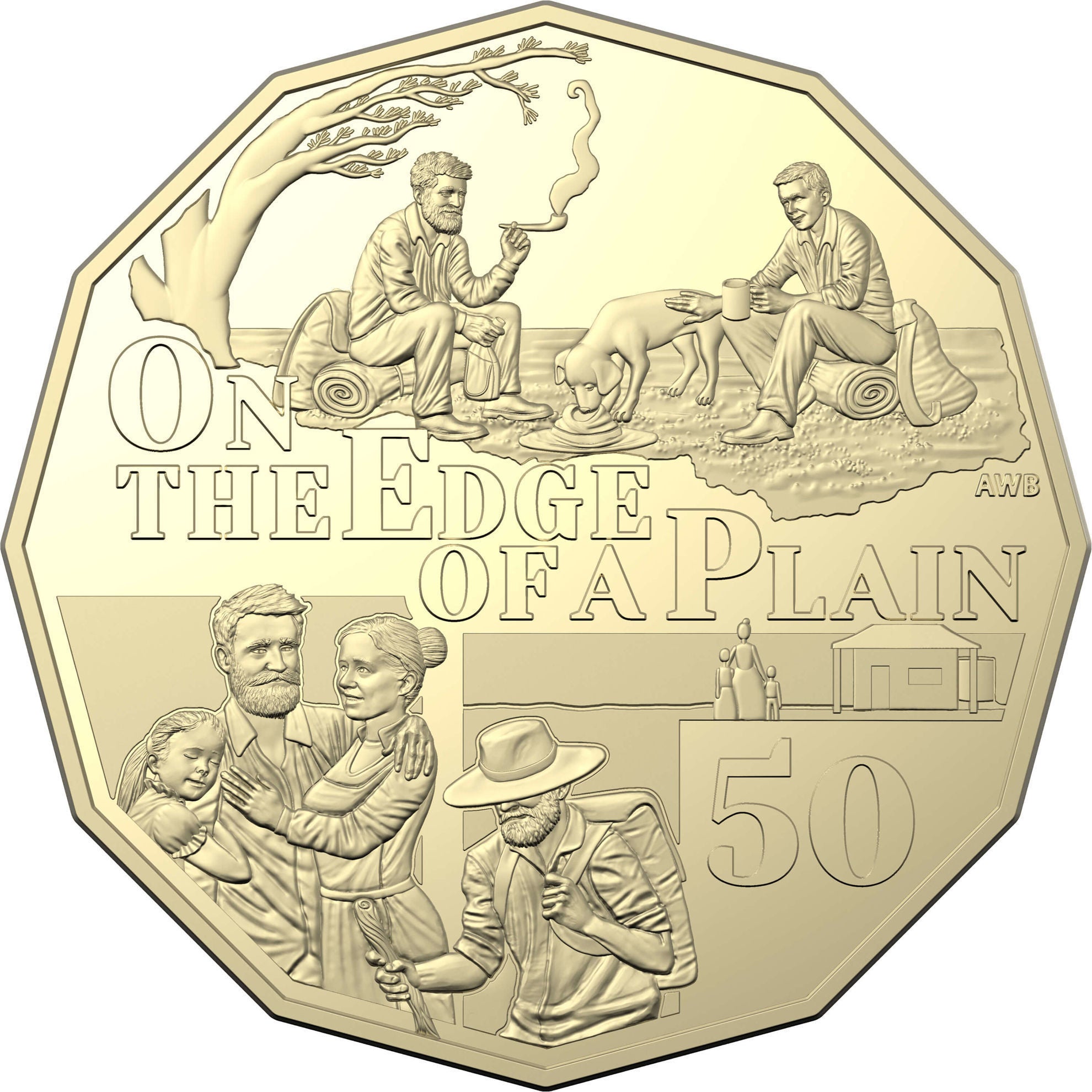 Henry Lawson On the Edge of a Plain - 50c Uncirculated Coin 2022