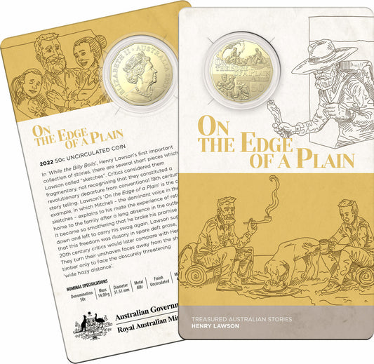 Henry Lawson On the Edge of a Plain - 50c Uncirculated Coin 2022