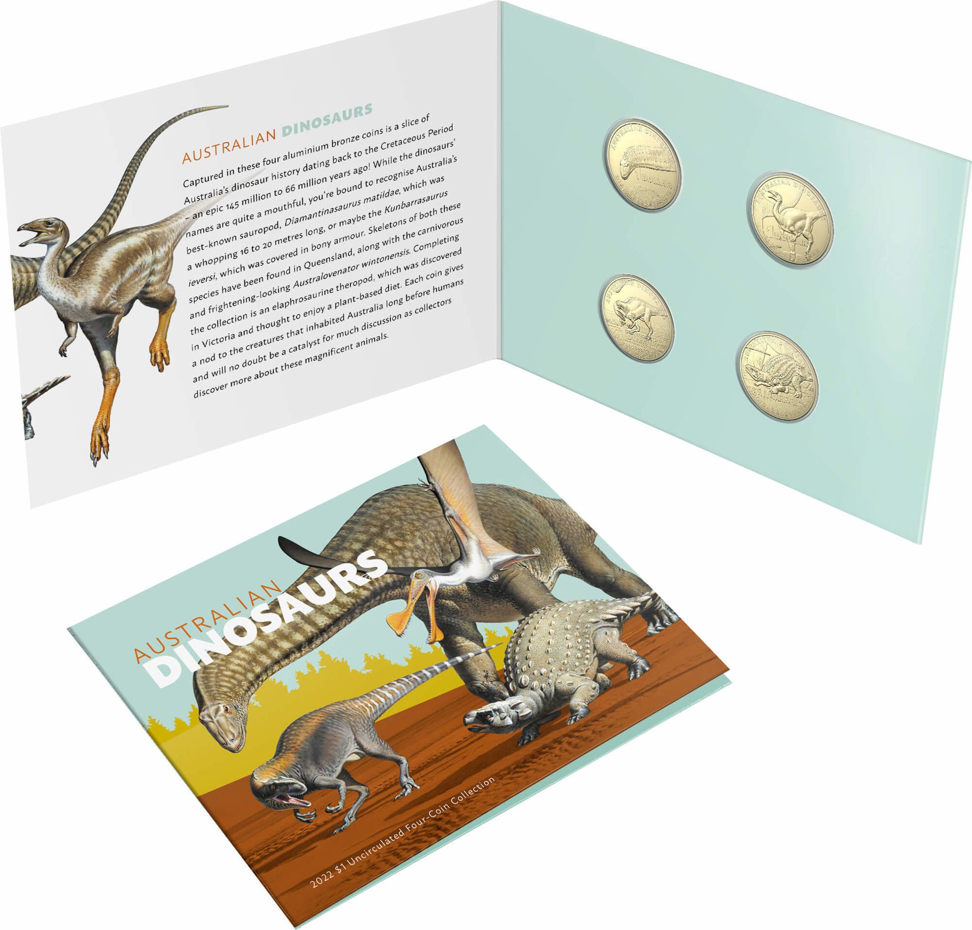Australian Dinosaurs - Uncirculated Four Coin Collection 2022