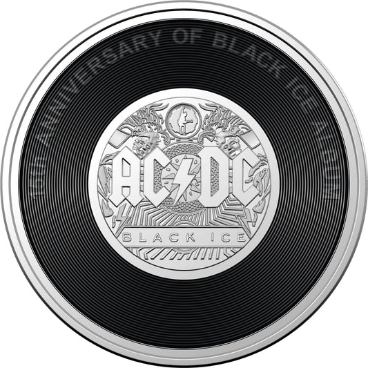 AC/DC - 20c Coloured Uncirculated 15th anniversary of Black Ice - 2023