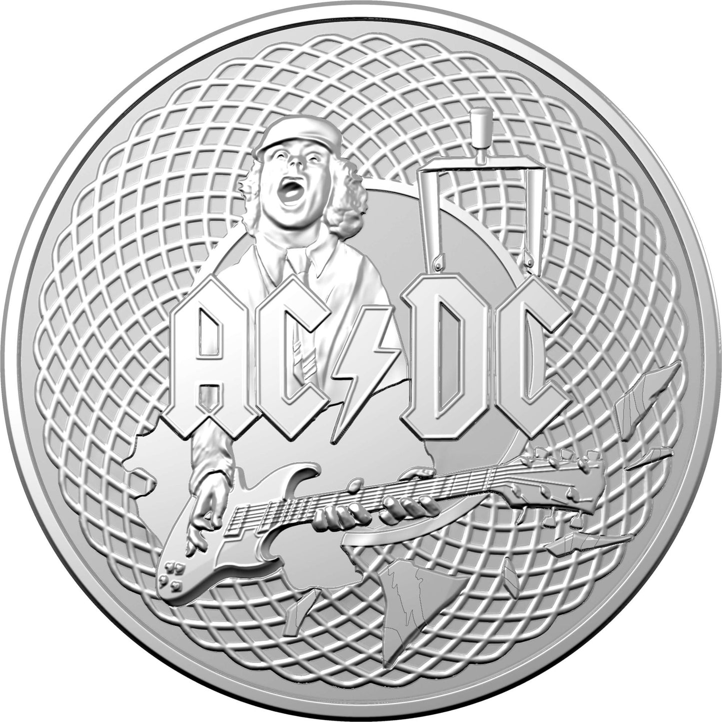 AC/DC - $1 Silver Frosted Uncirculated Coin - 2023