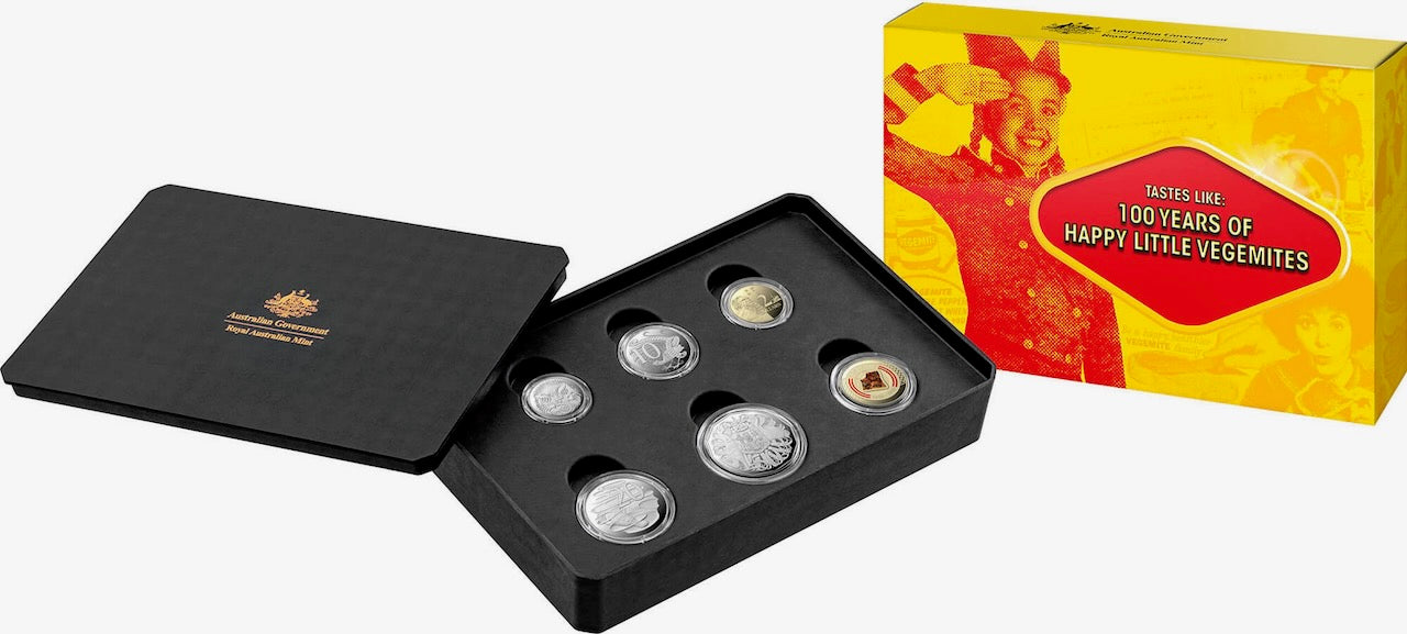 100 Years of Happy Little Vegemites - Six-Coin Proof Year Set 2023
