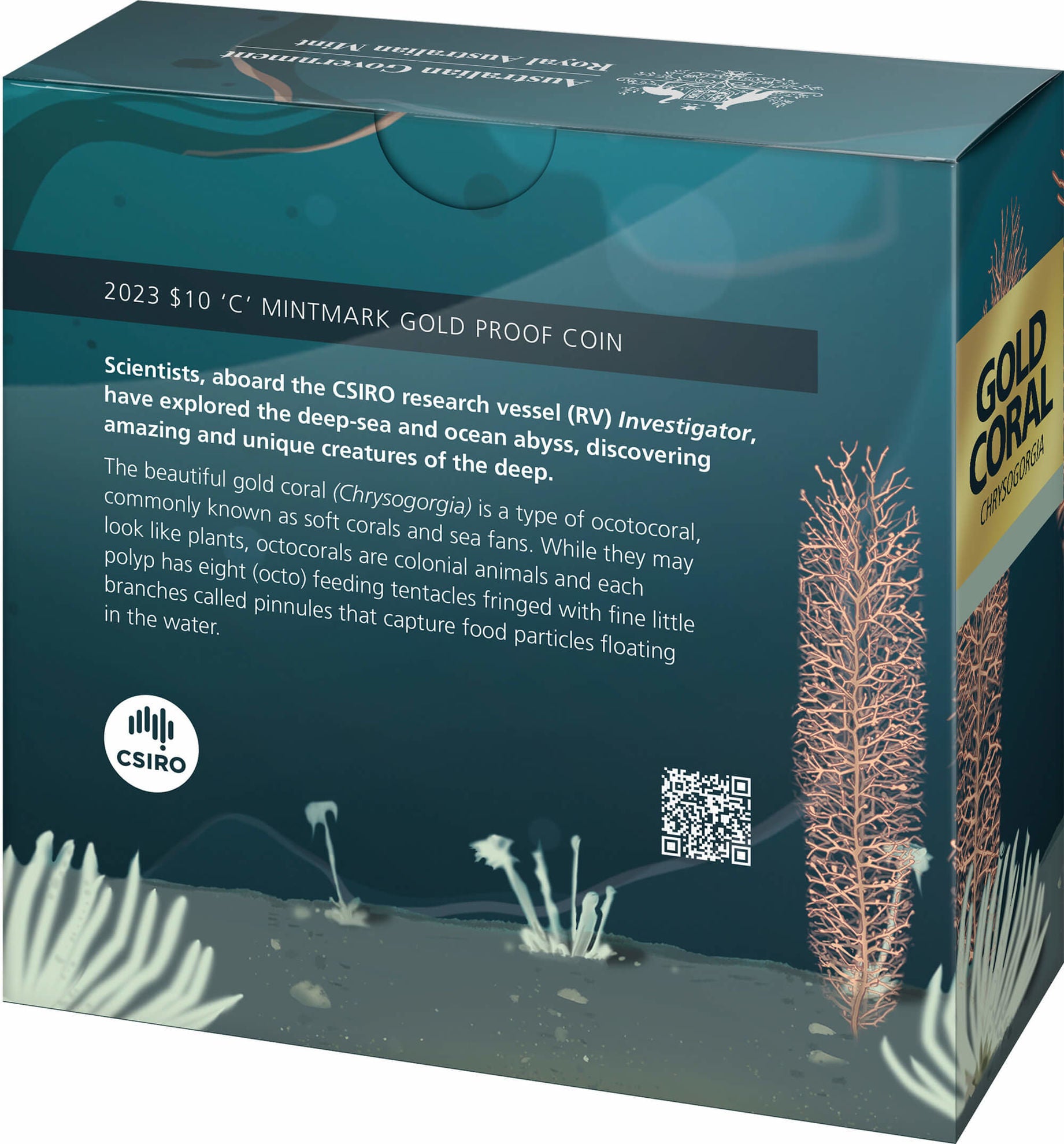 Creatures of the Deep - $10 Gold Proof ‘C’ Mintmark Coin 2023